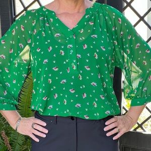 Olivia Moon Sheer Blouse